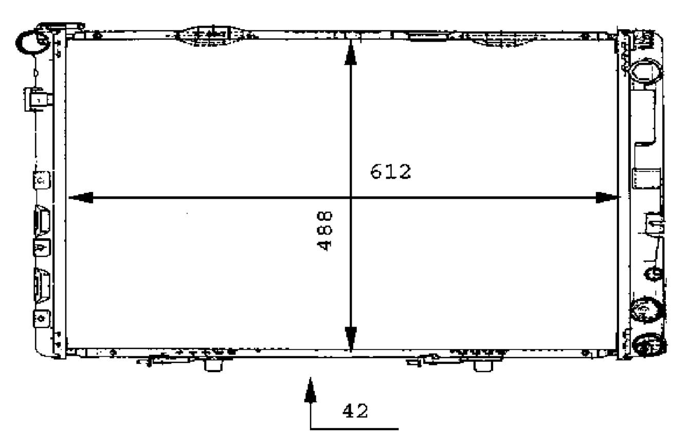 Mercedes Radiator 1245000302 - Behr 376712271